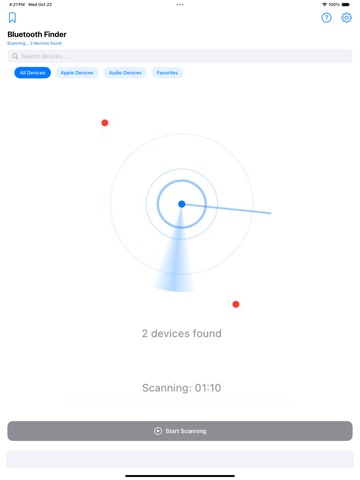 Bluetooth Radar - Find Devices iPad screenshot