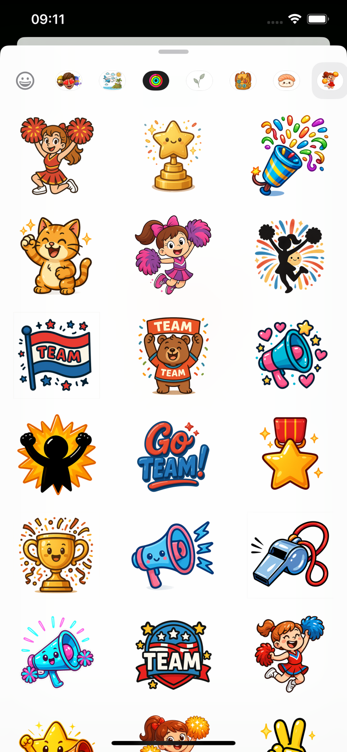 Cheerleading Stickers