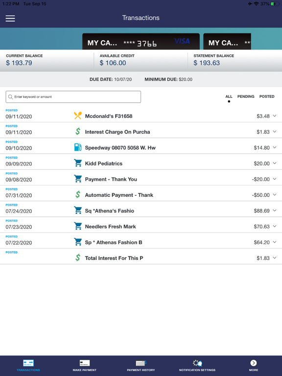 Screenshot #6 pour HFCU Card App