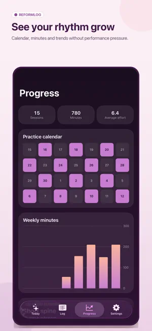 ReformLog: Pilates Journal screenshot 4