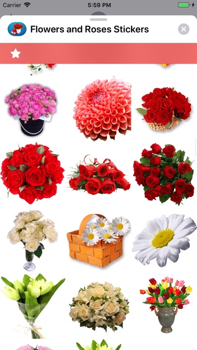 Screenshot #1 pour Flowers and Roses Stickers