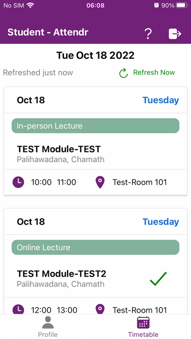 Screenshot #3 pour Attendr - RGU Student