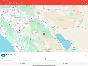 Last Earthquakes iPad screenshot 3