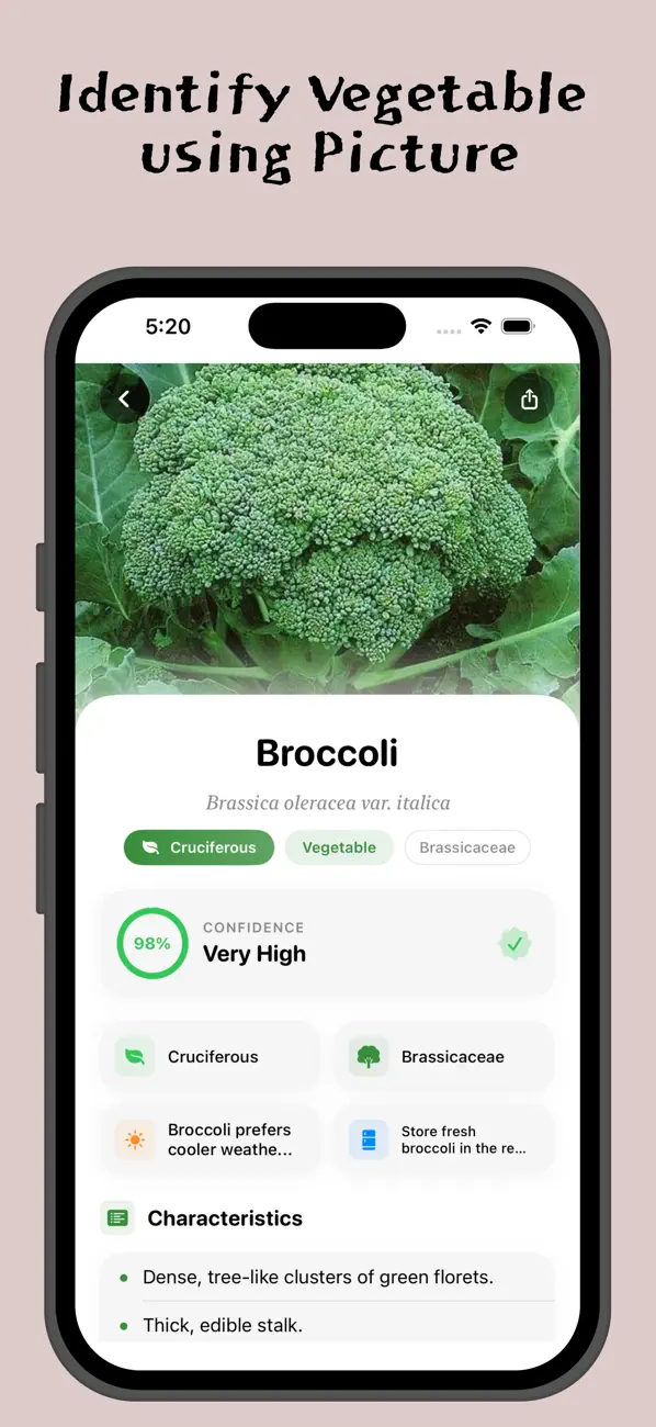 #3. Vegetable Identifier: Veggie (iOS) От: Tilak Shakya