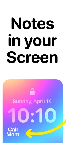 Lock Screen Note - Widget Screenshot 1 of 6