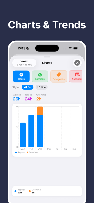 Tymo -  Work Hours & Shift Log Screenshot 10 of 10