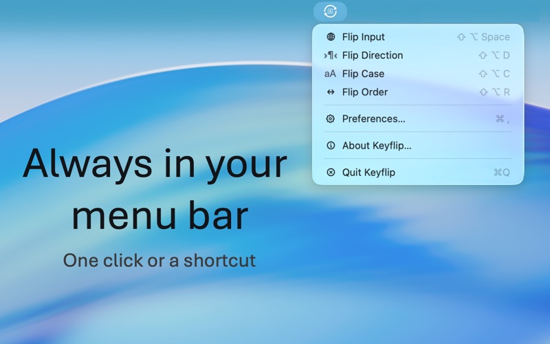 Keyflip screenshot