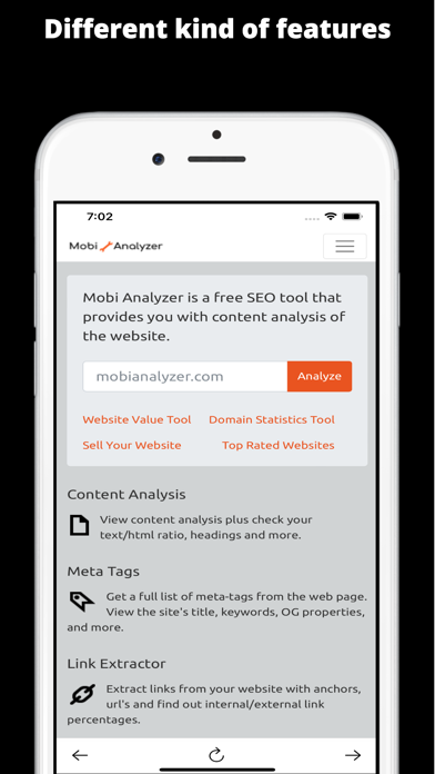 Mobi Analyzer Screenshot