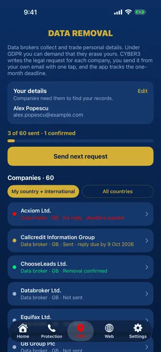 CYBER3 - Anti-Scam Protection screenshot 7