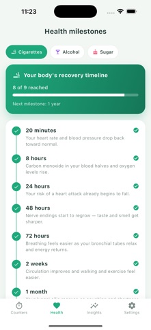 Zeronaut: Quit & Sober Days Screenshot 3 of 5