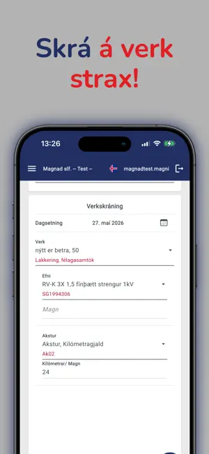 Stólpi Verkbókhald screenshot 2