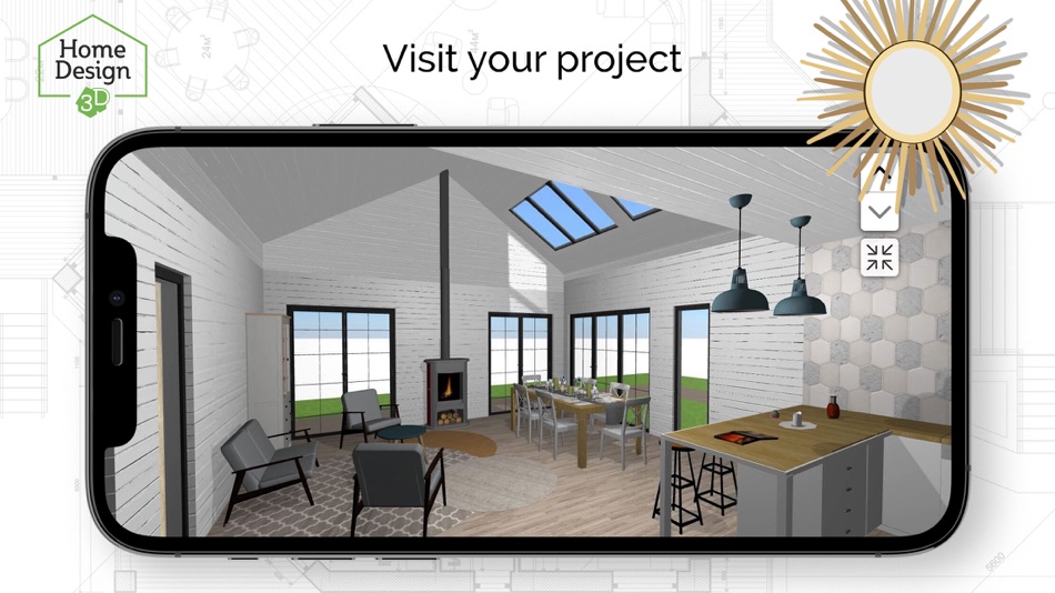 #6. Home Design 3D - GOLD EDITION (iOS) By: Anuman