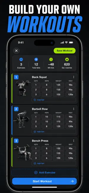 Workout Planner Gym Log screenshot 1