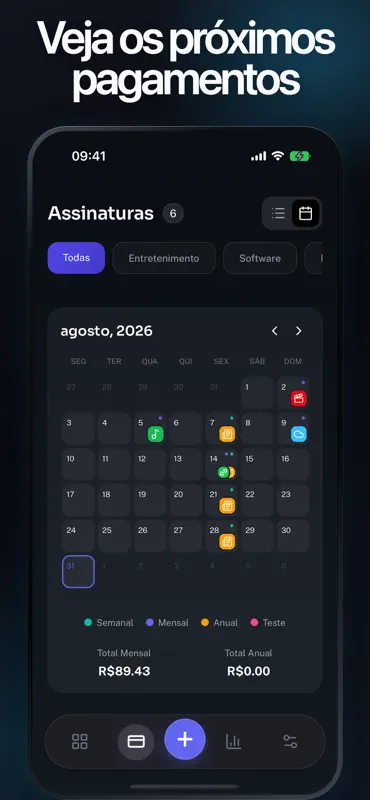 Subby - Gestor de assinaturas screenshot 4 of 6