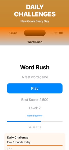 Word Rush - Fast Word Game screenshot
