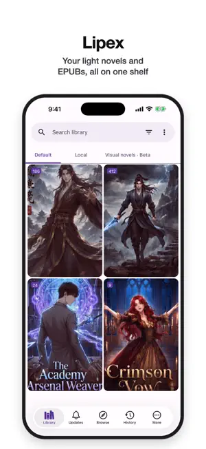 Lipex Light Novel Reader screenshot 1