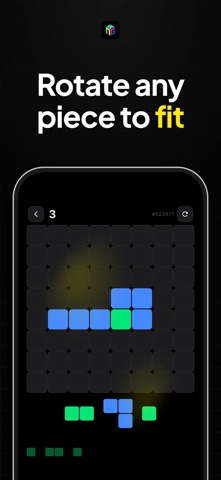 Block Puzzle Rotate: TwistGrid iPhone screenshot