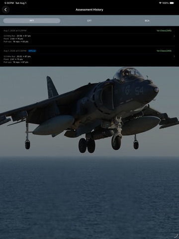 Fitness Calc for Marines iPad screenshot