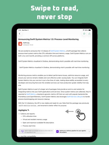 Streamside - RSS Reader ipad screenshot 2