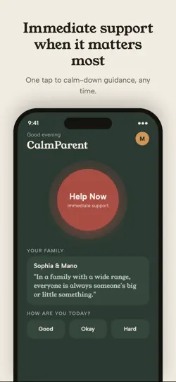 Скриншот CalmParent на iPhone 1