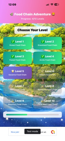 Food Chain Adventure iPhone screenshot