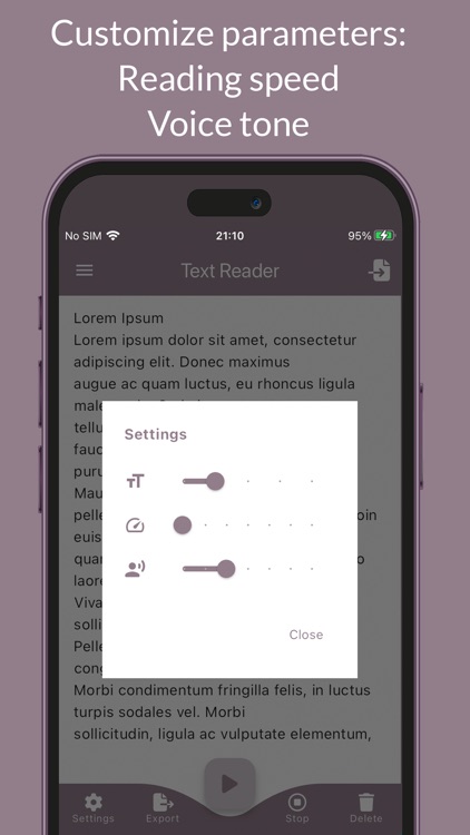 Text to Voice: Text Reader