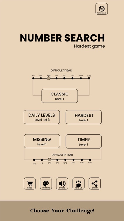 Number Search - Hardest Game