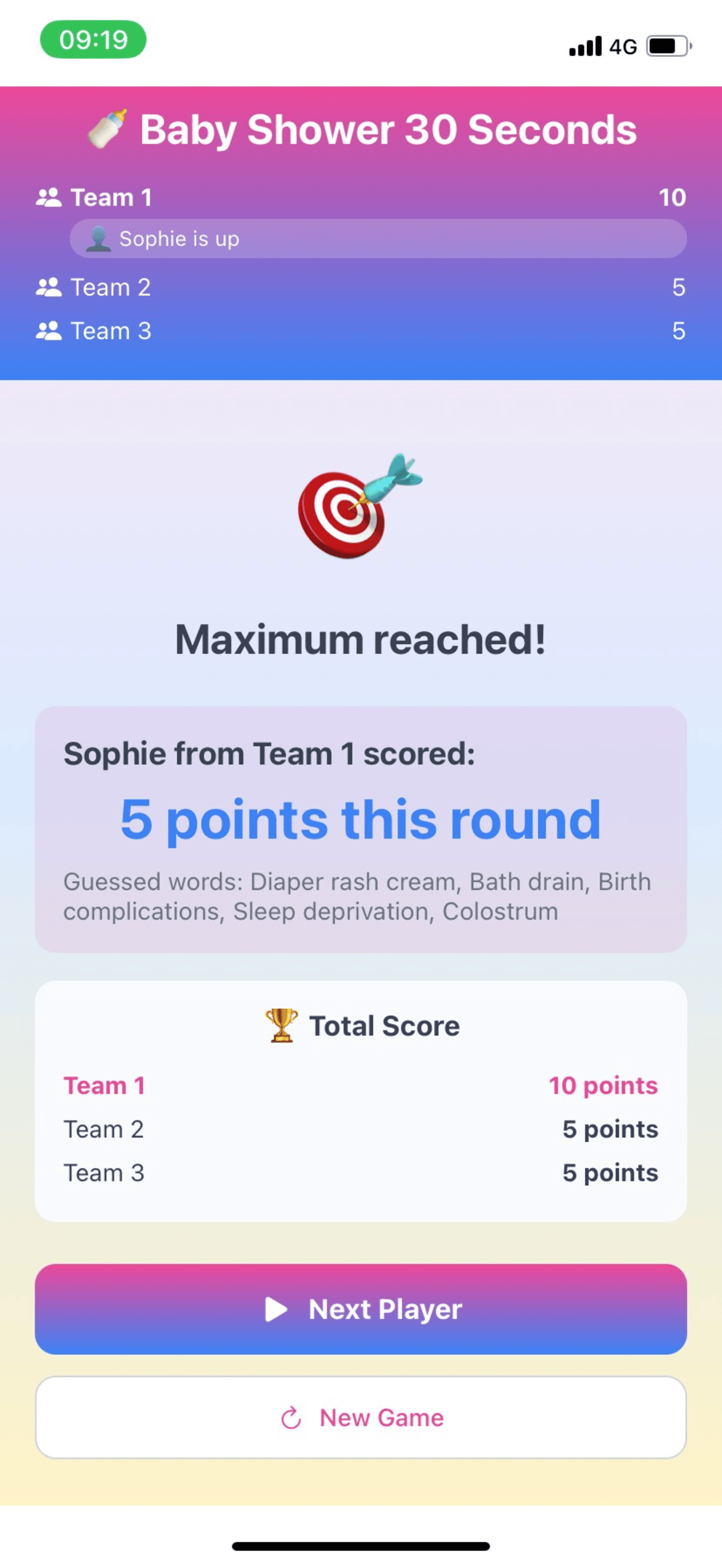 Baby Shower 30 Seconds Game