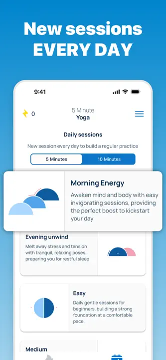 5 Minute Yoga Workouts: Screenshot 5 von 8