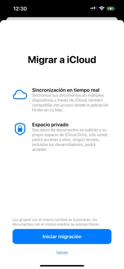 Captura de pantalla de Docmark en iPhone 5