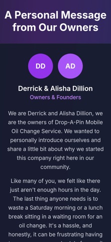 DROP-A-PIN Mobile Oil Service screenshot