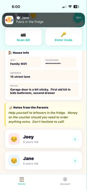 Handoff - Sitter Briefing screenshot 3