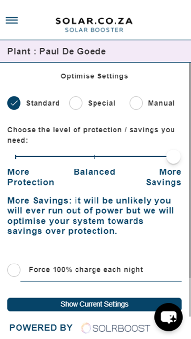 Screenshot 4 of Solar Booster App