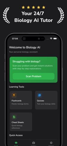 Biology AI: Homework Helper iPhone screenshot