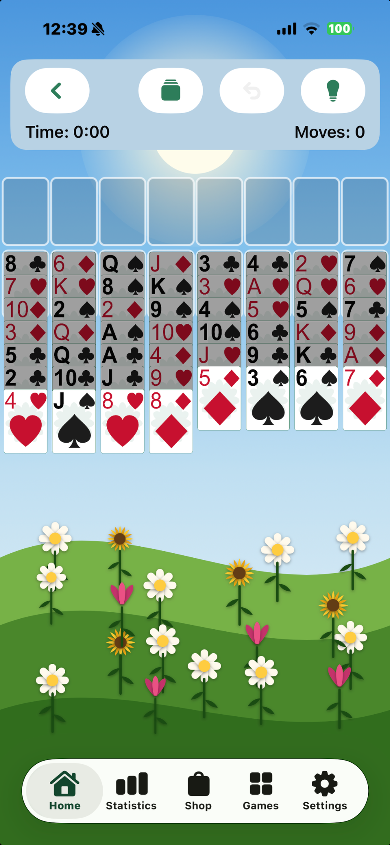 Daisy Garden FreeCell screenshot 3
