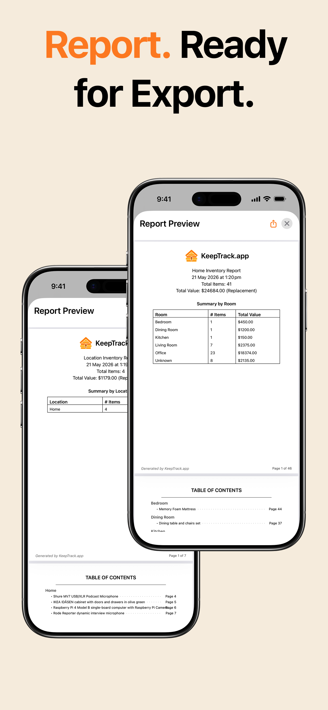 KeepTrack: AI Home Inventory