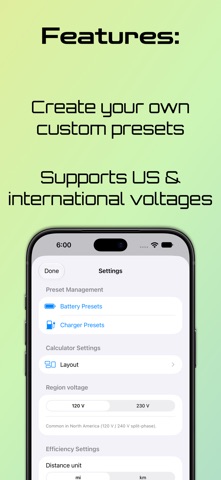 EV Charging Calculator Screenshot 2 of 3