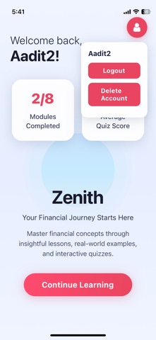 Zenith Capital Challenge screenshot