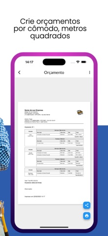 Orçamento para Construção screenshot