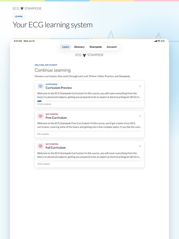 ECG Stampede iPad screenshot