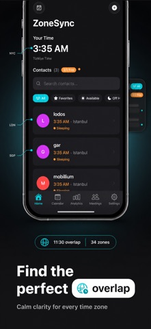 ZoneSync - World Clock Widget Screenshot 2 of 5