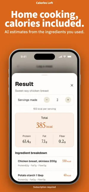 Calories Left: AI Food Tracker screenshot 3