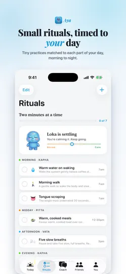 Captura de pantalla de Aya: Daily Ayurveda en iPhone 2
