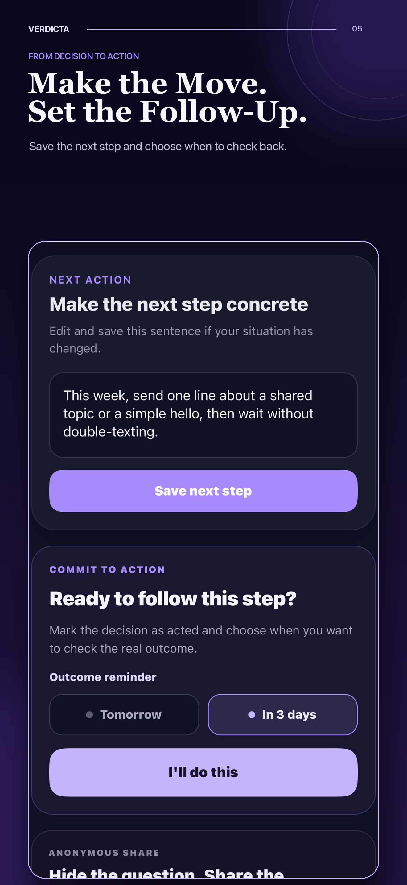 Verdicta: Decision Journal screenshot 5
