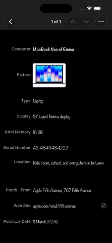 iDatabase screenshot