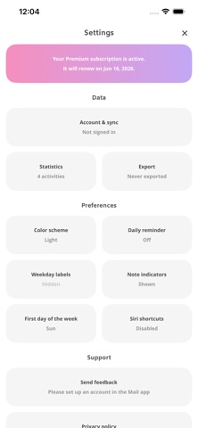 Continuo - Habit Tracker Screenshot 4 of 5