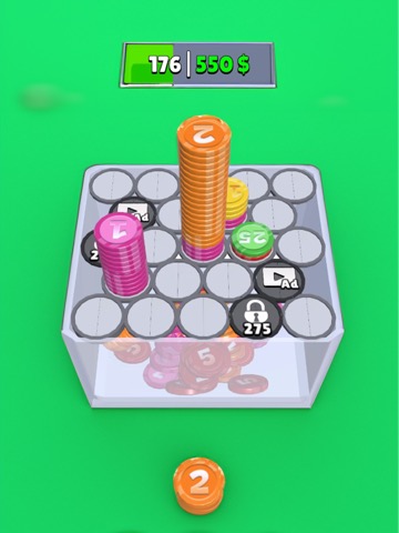 Sort&Stack Coins:Merge to Win!のおすすめ画像6