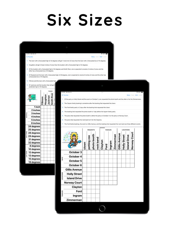 Screenshot #6 pour Logic Grid Puzzles