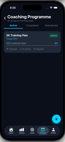 Ai Run Coach iPhone screenshot