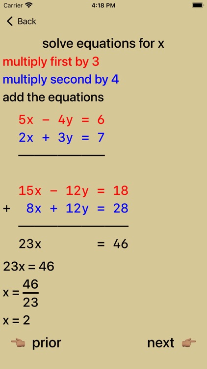 Simultaneous Linear Equations screenshot-9